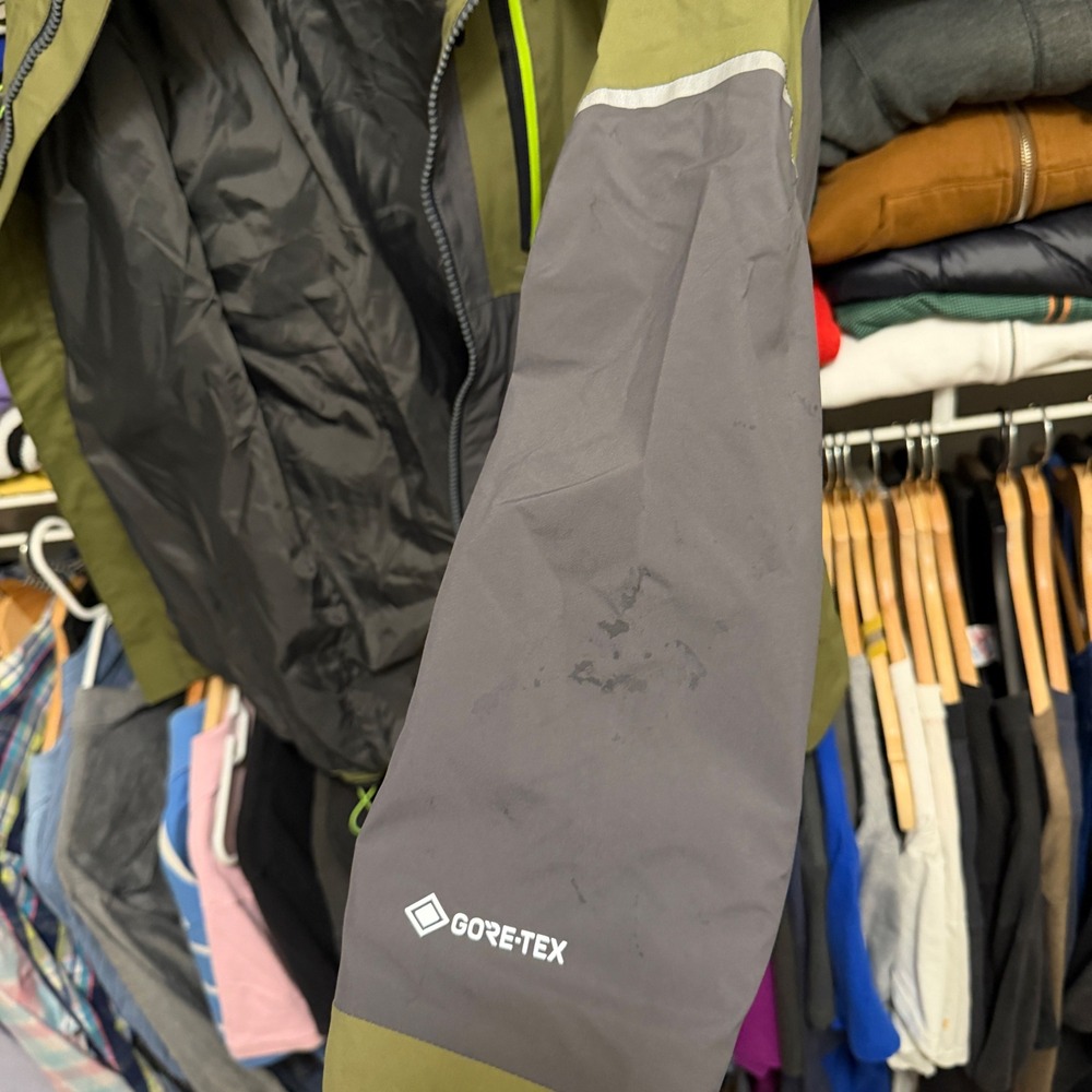 Bass Pro Shops Jacket Mens M Green Guidewear Gore-Tex Fishing Rain Parka Hooded - Picture 7 of 16
